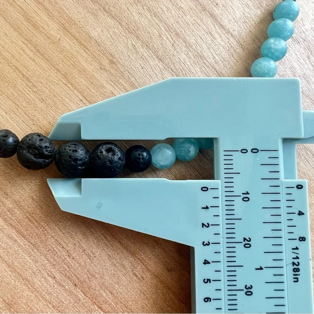 Blue and pink beaded bracelet essential oil diffuser